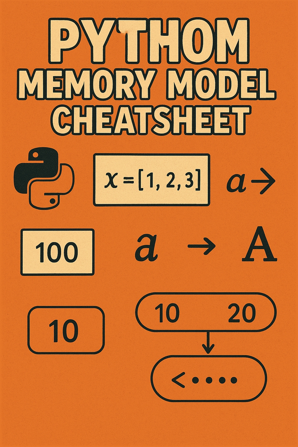 img of A cheat sheet of python memory model